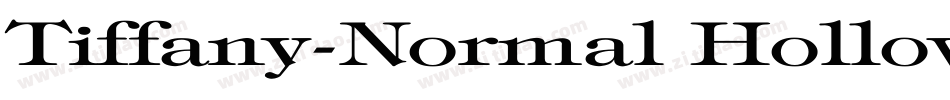 Tiffany-Normal Hollow字体转换